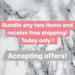 Bundle any two items for free shipping